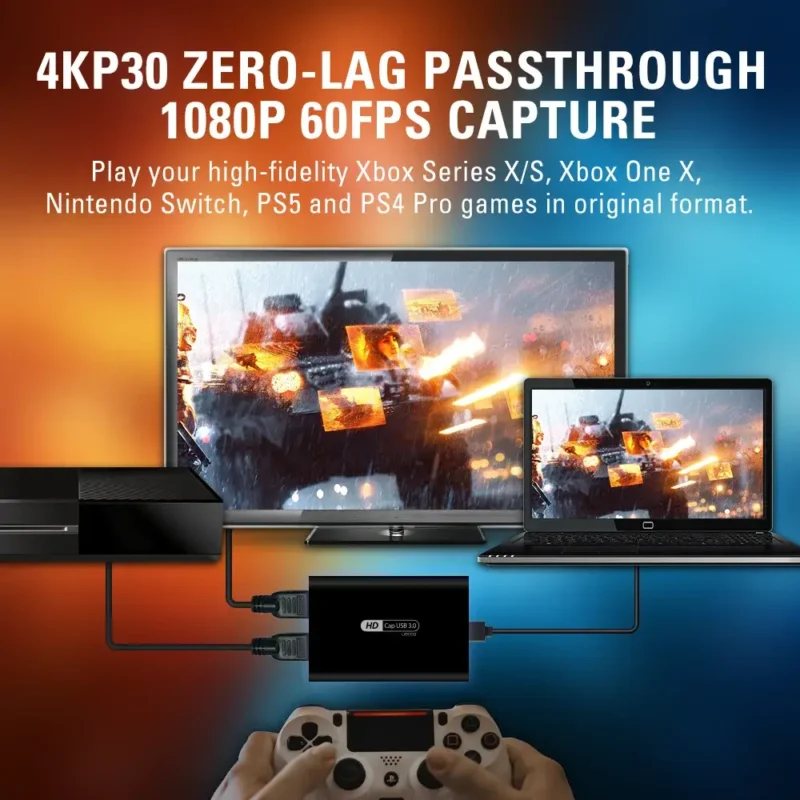 4K USB HDMI Video Capture Card - Live Streaming Record  (U800-II) - Image 4