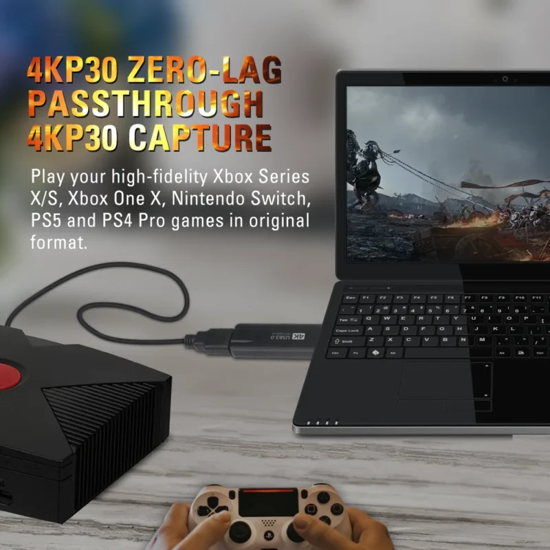 4K HDMI to USB Capture Dongle +  Live Streaming (U900/U900 Pro) - Image 2