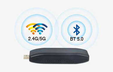 Strong WiFi + Bluetooth 5.0 Strong WiFi + Bluetooth 5.0